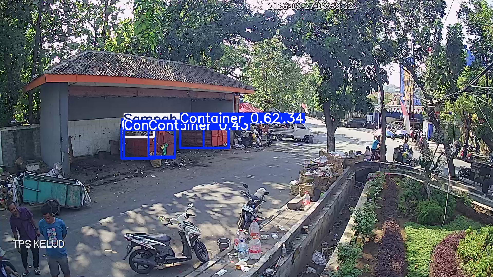 Deteksi AI sampah di TPS KELUD