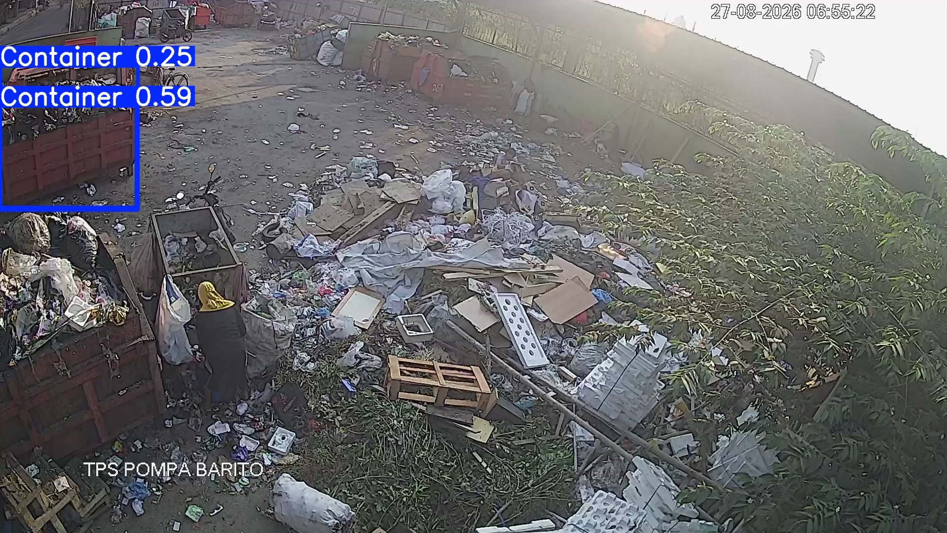 Deteksi AI sampah di TPS Pompa Barito