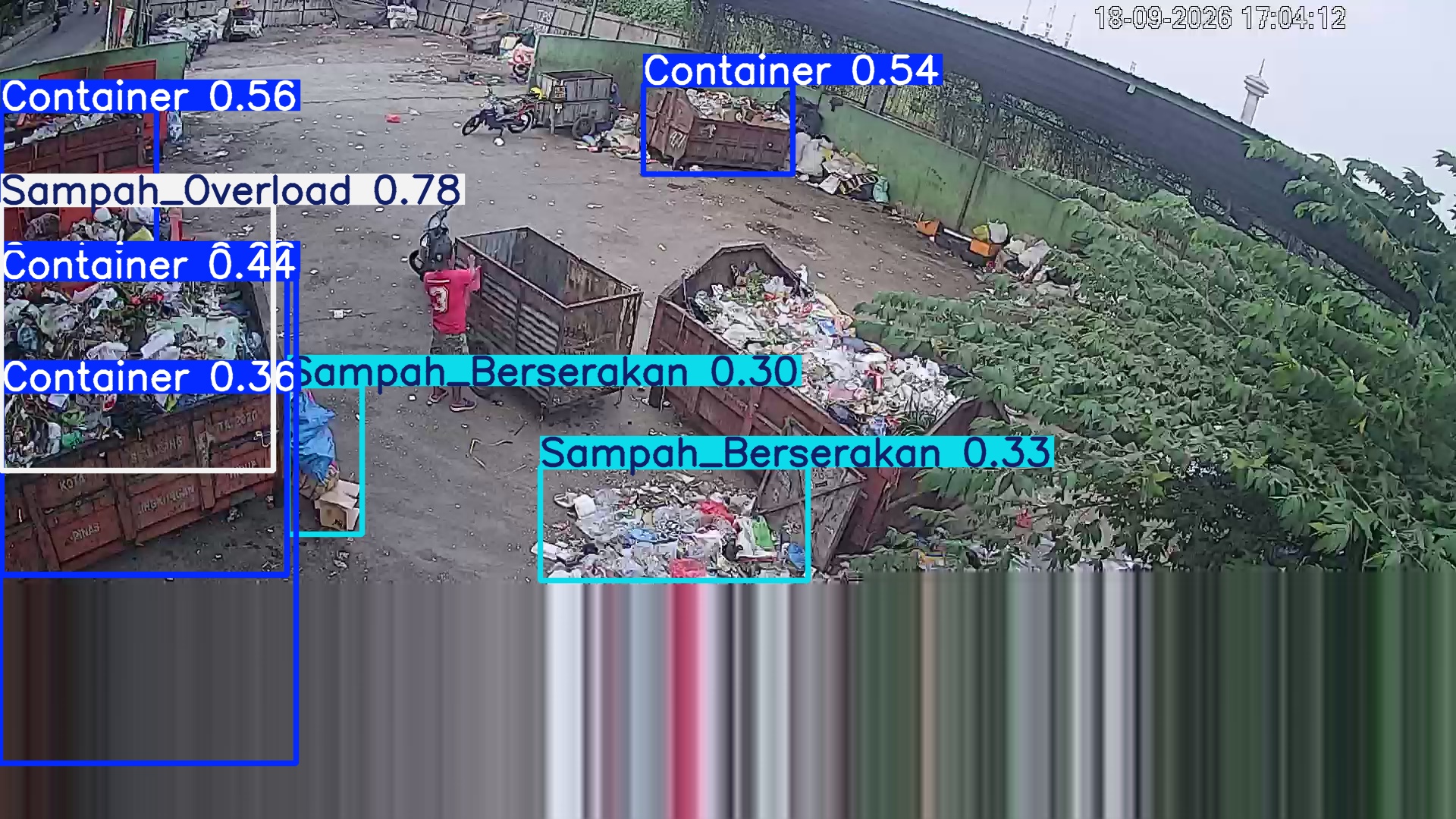 Deteksi AI sampah di TPS Pompa Barito