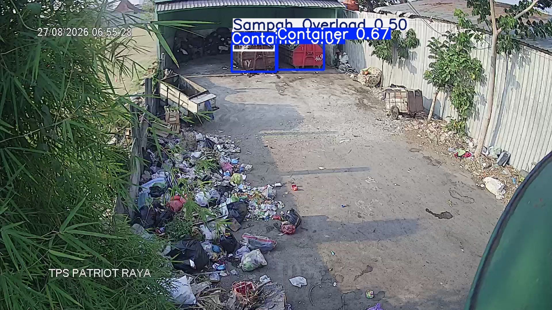 Deteksi AI sampah di TPS PATRIOT RAYA