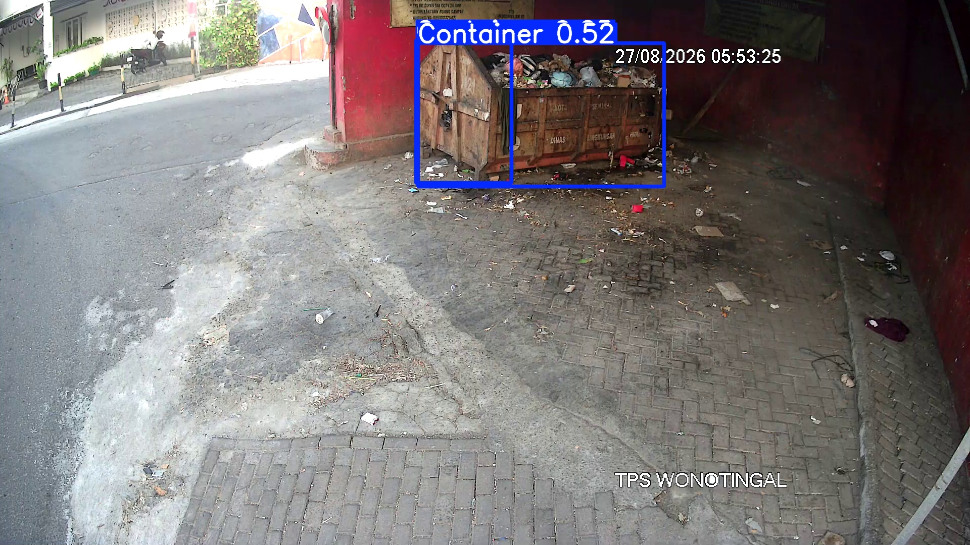 Deteksi AI sampah di TPS WONOTINGAL