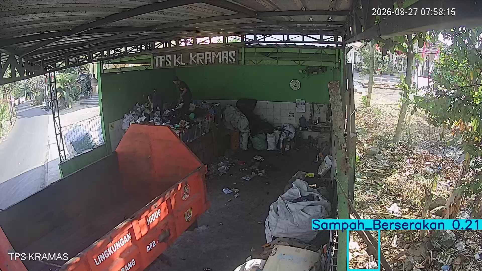 Deteksi AI sampah di TPS KRAMAS