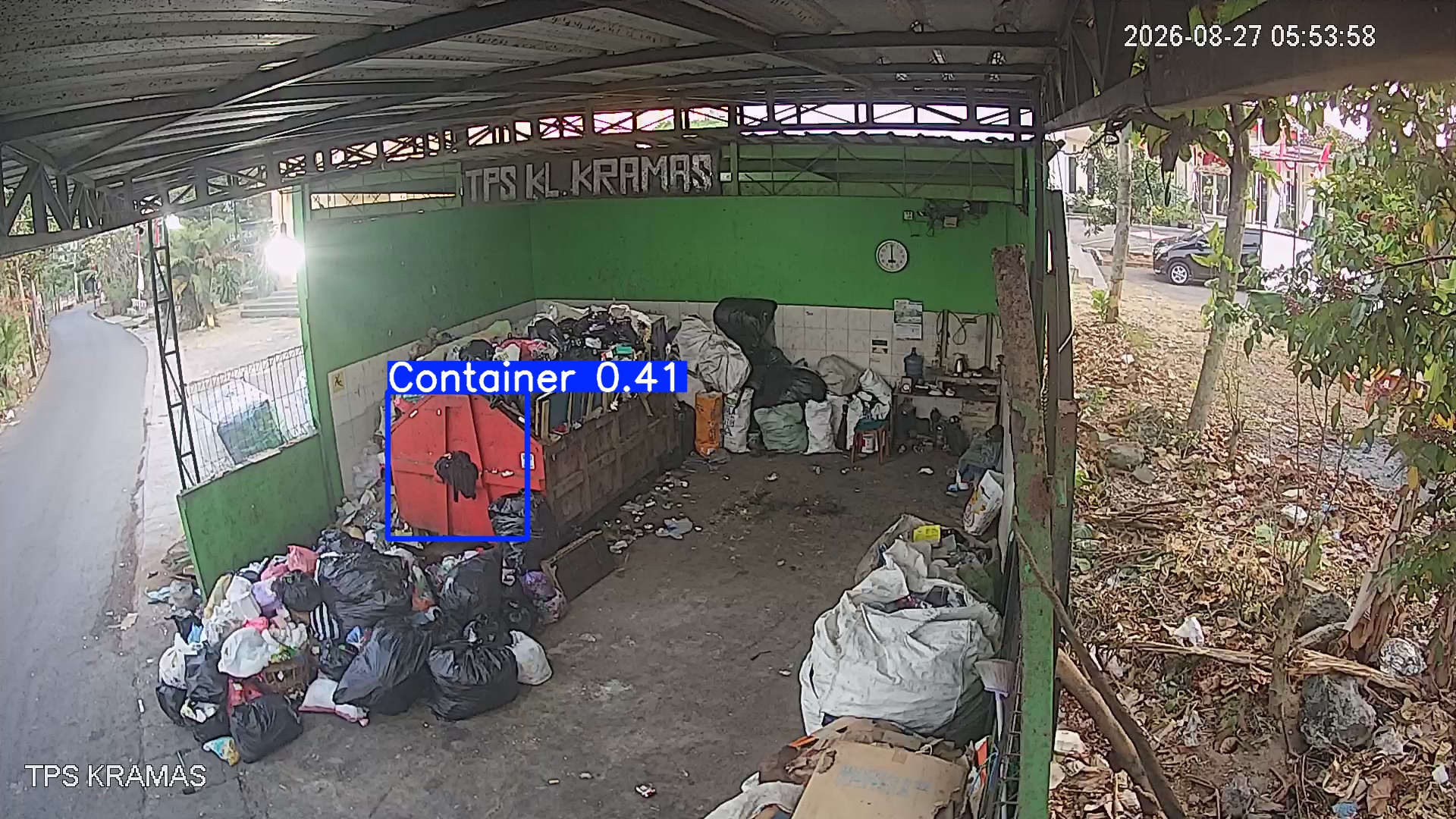 Deteksi AI sampah di TPS KRAMAS
