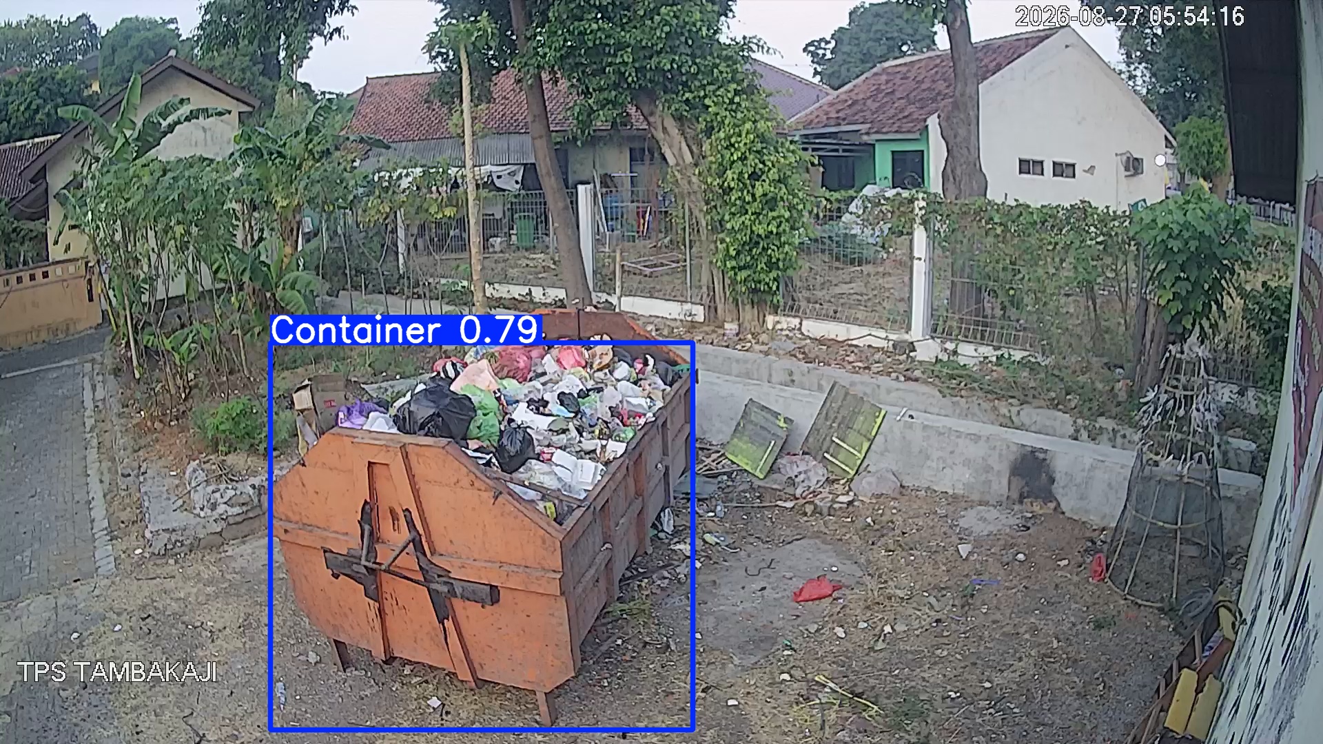 Deteksi AI sampah di TPS TAMBAKAJI