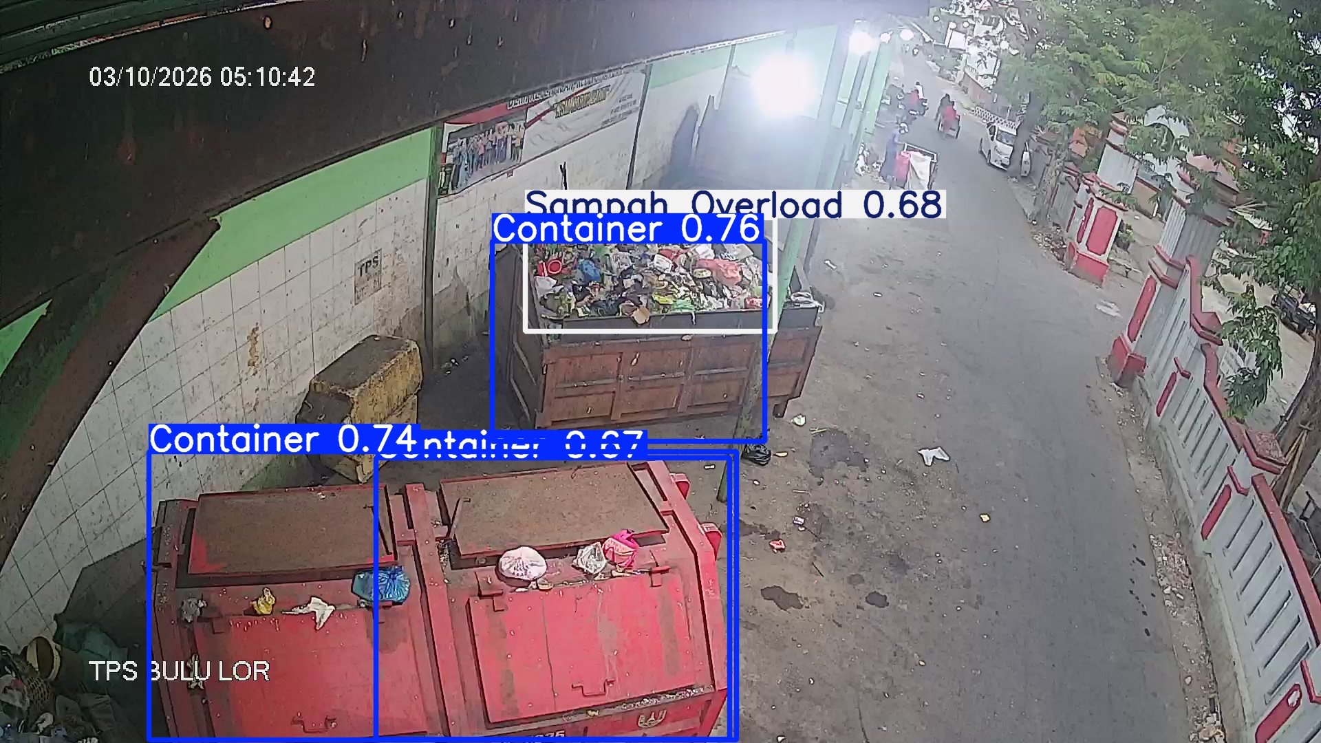 Deteksi AI sampah di TPS BULU LOR