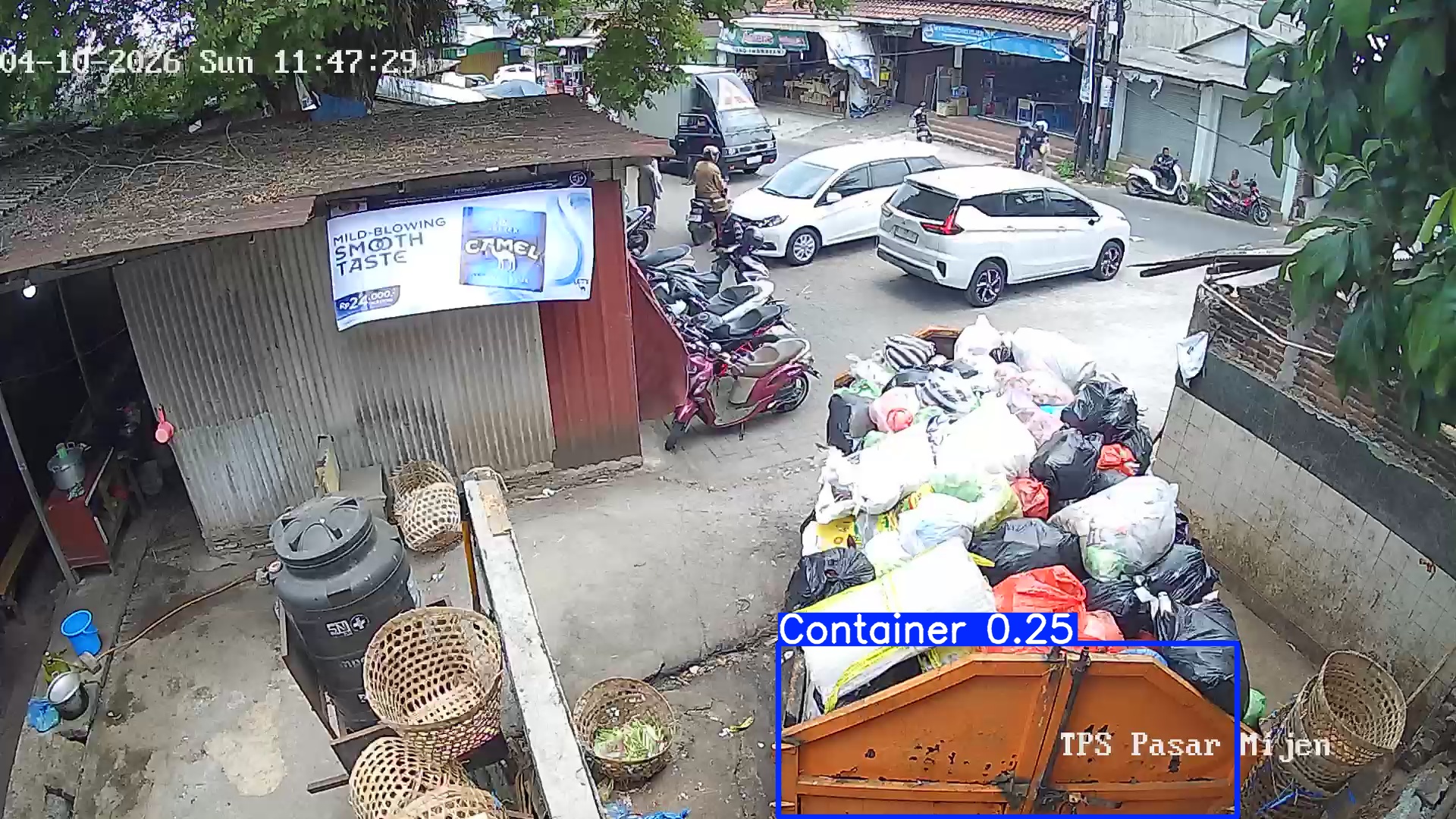 Deteksi AI sampah di TPS PASAR MIJEN