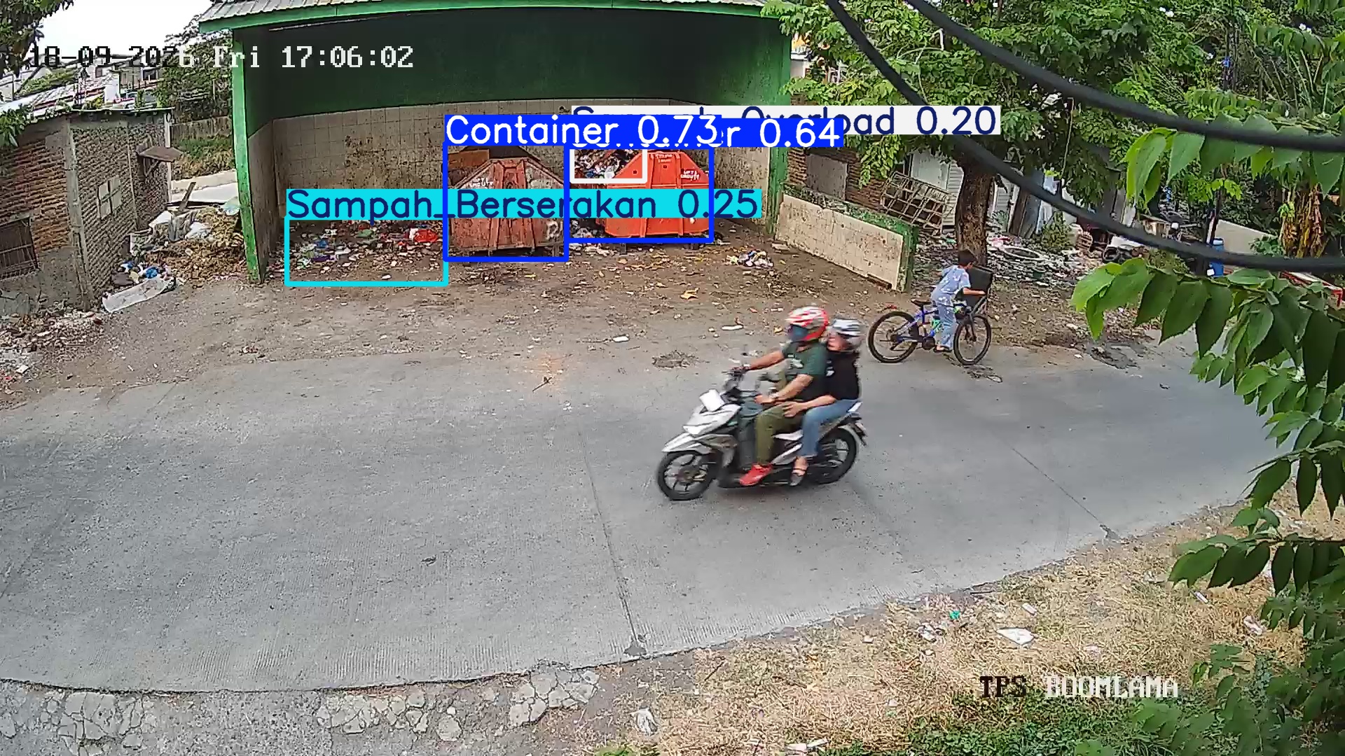 Deteksi AI sampah di TPS BOOMLAMA