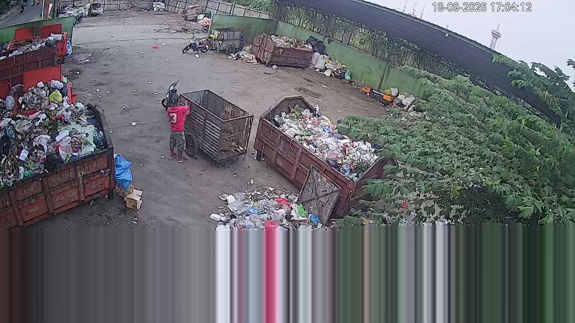 Tangkapan CCTV mentah TPS Pompa Barito