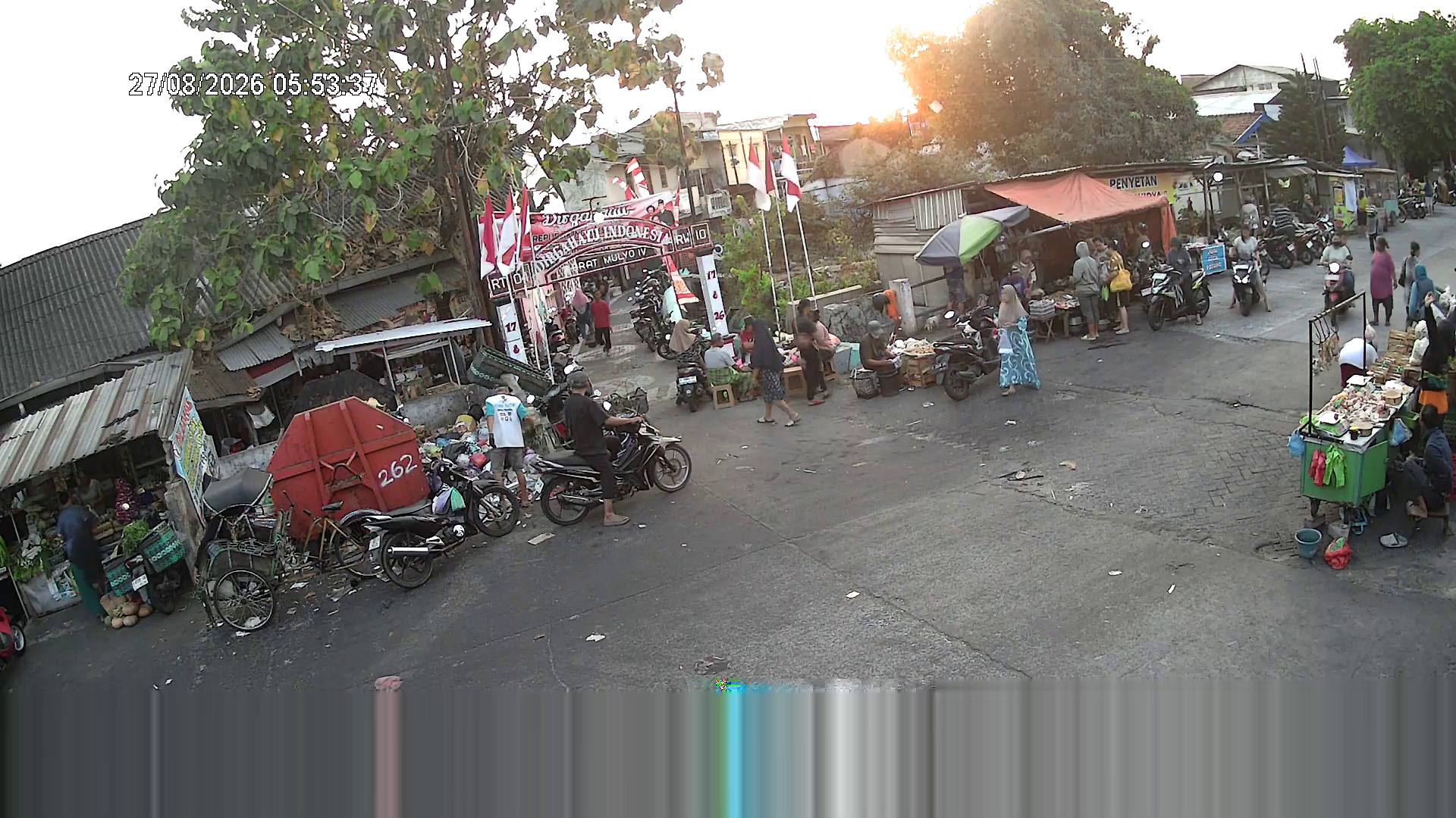 Tangkapan CCTV mentah TPS PURWOGONDO