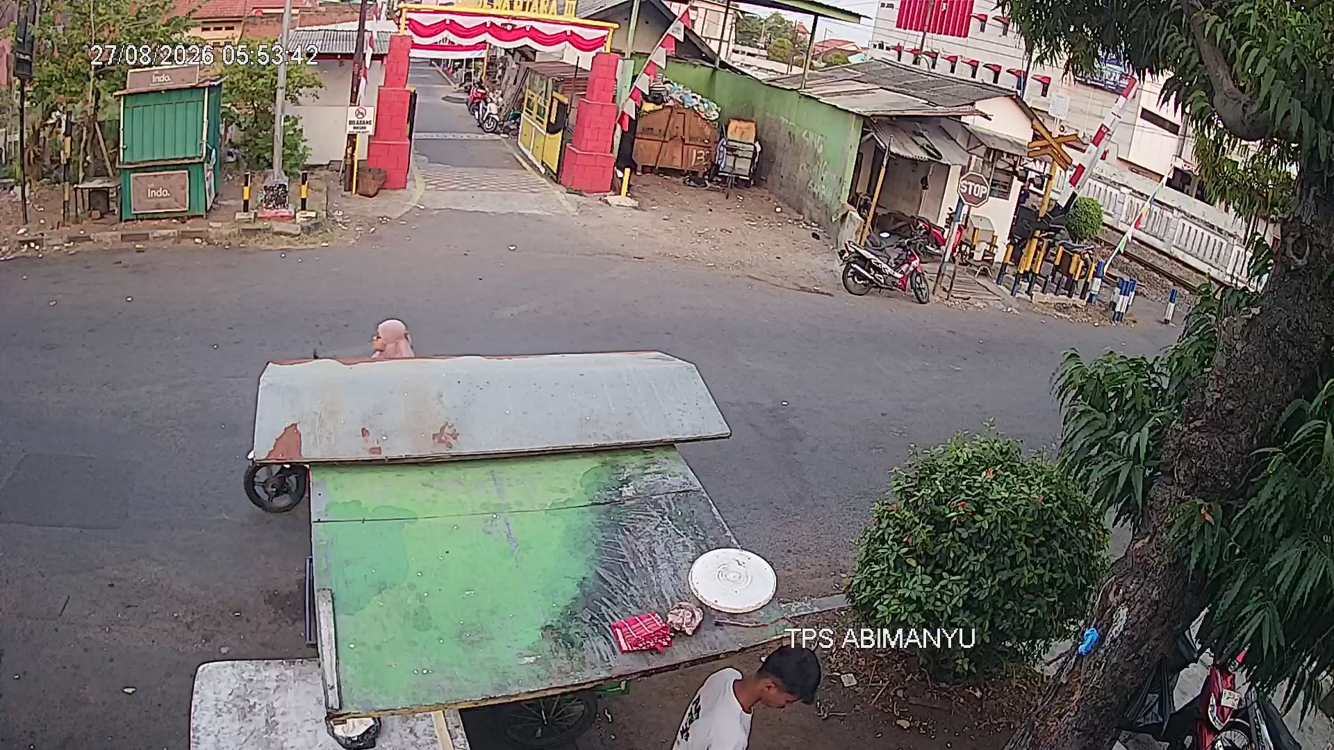 Tangkapan CCTV mentah TPS ABIMANYU