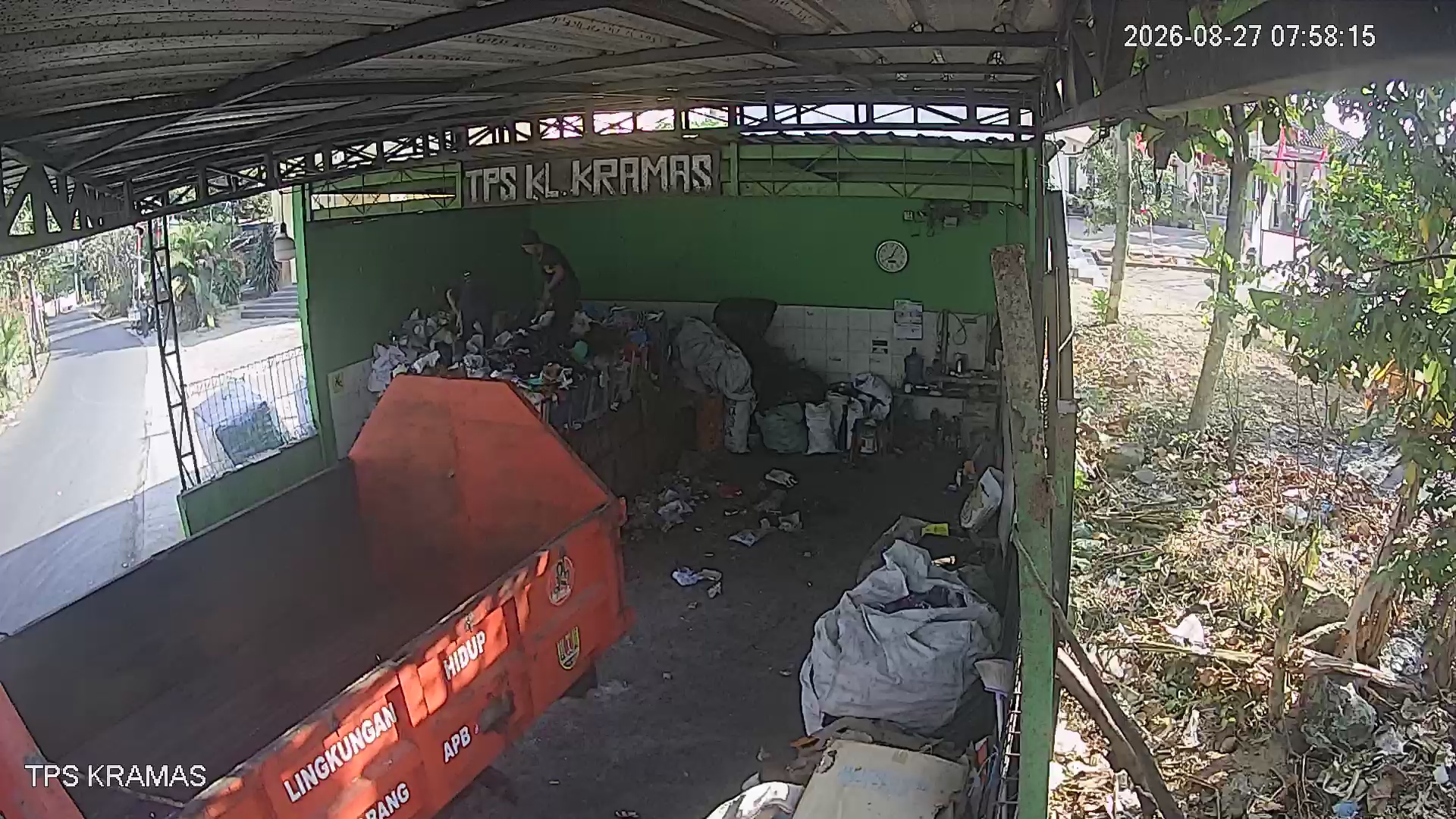 Tangkapan CCTV mentah TPS KRAMAS