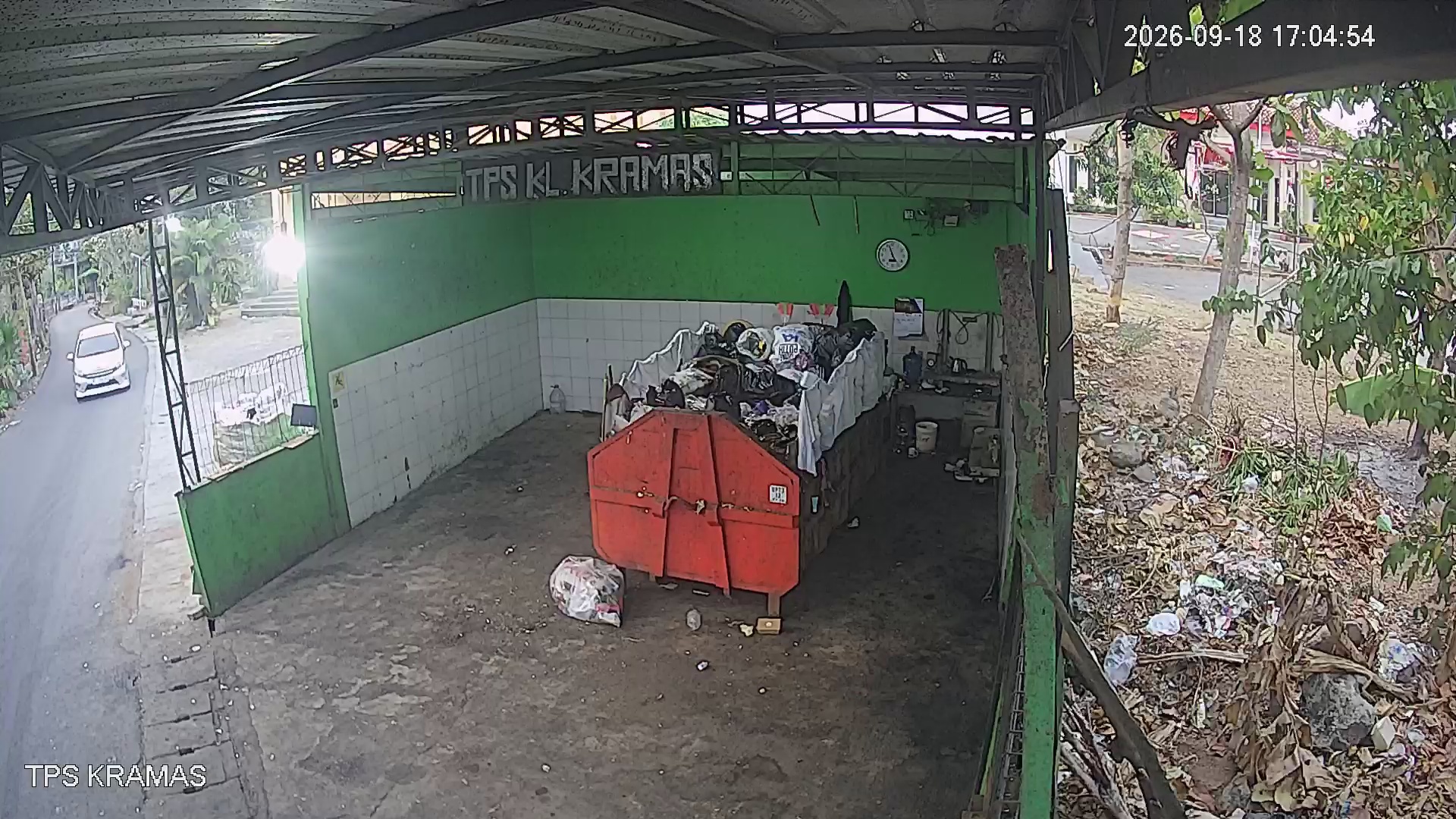 Tangkapan CCTV mentah TPS KRAMAS