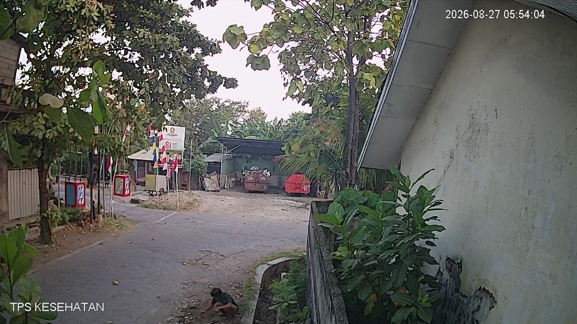 Tangkapan CCTV mentah TPS KESEHATAN