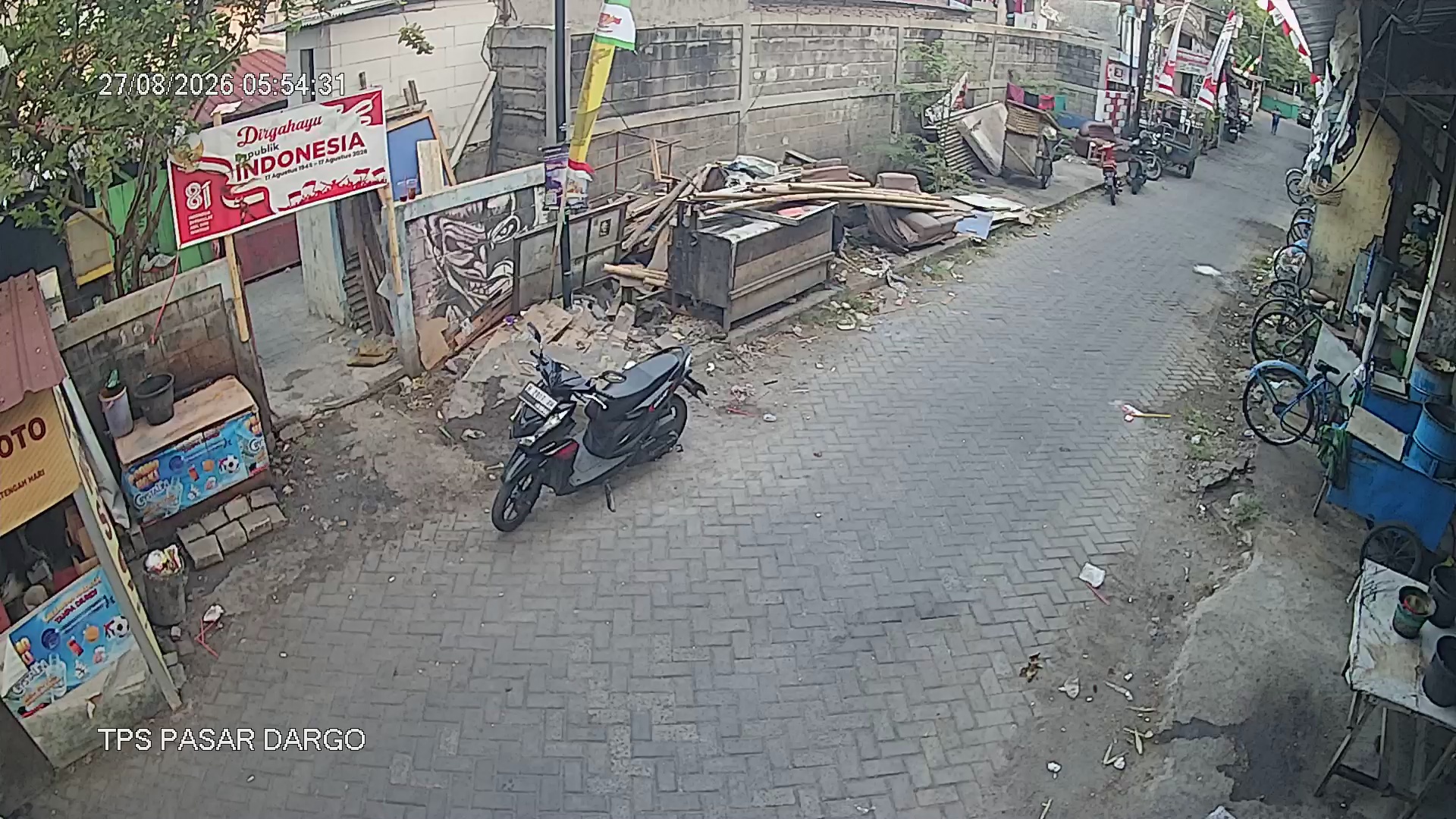 Tangkapan CCTV mentah TPS PASAR DARGO