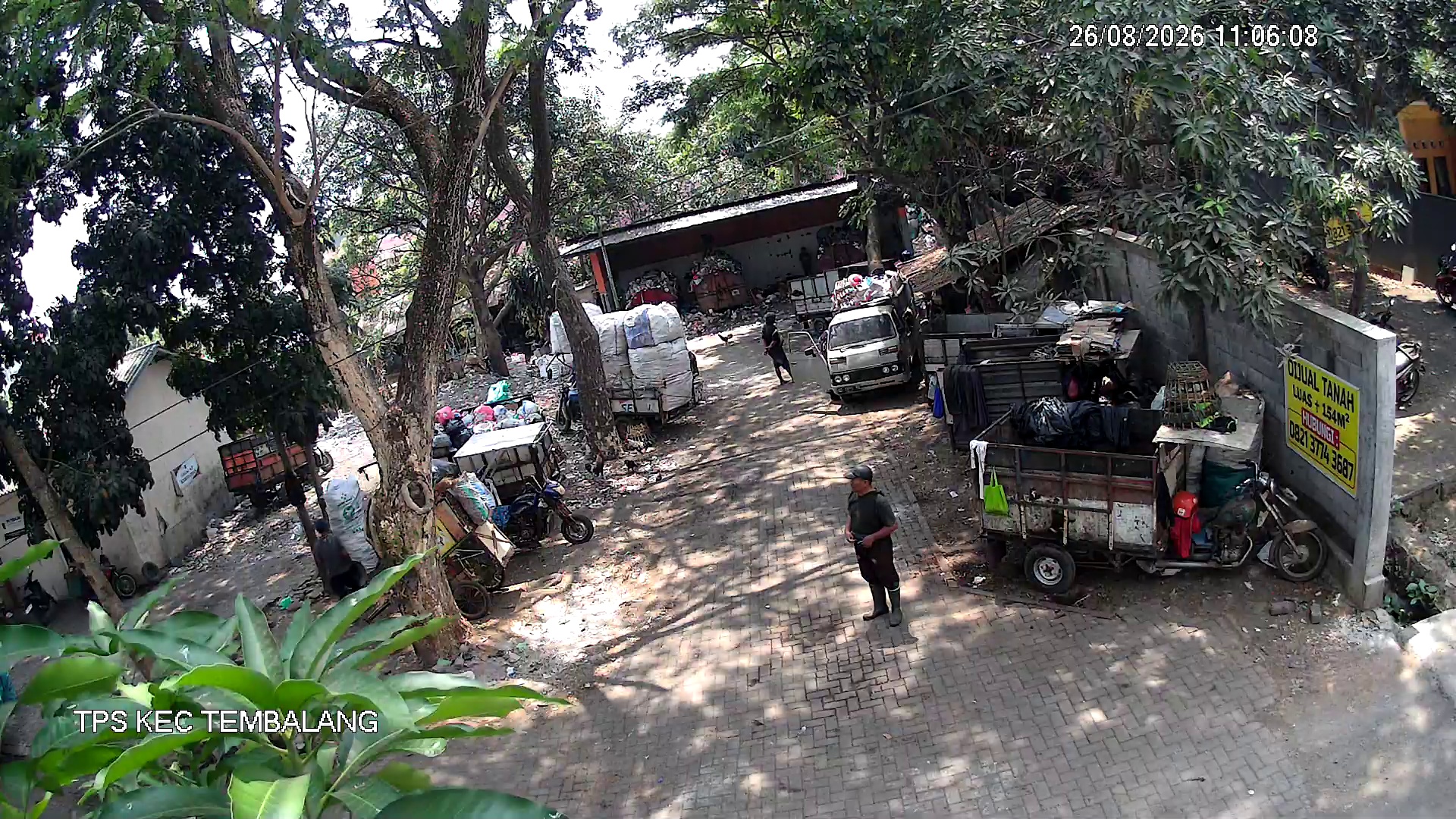 Tangkapan CCTV mentah TPS TEMBALANG