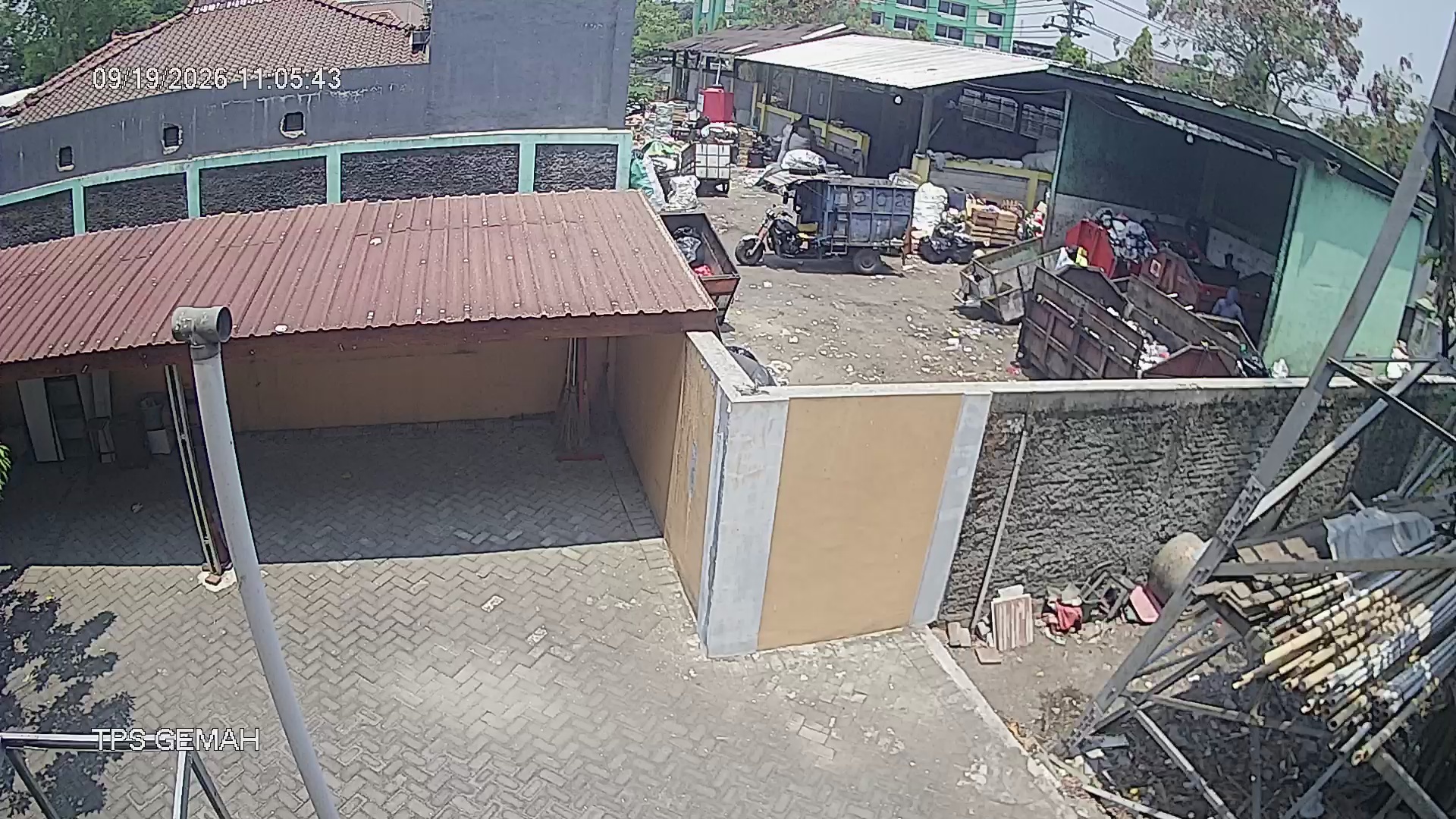Tangkapan CCTV mentah TPS GEMAH
