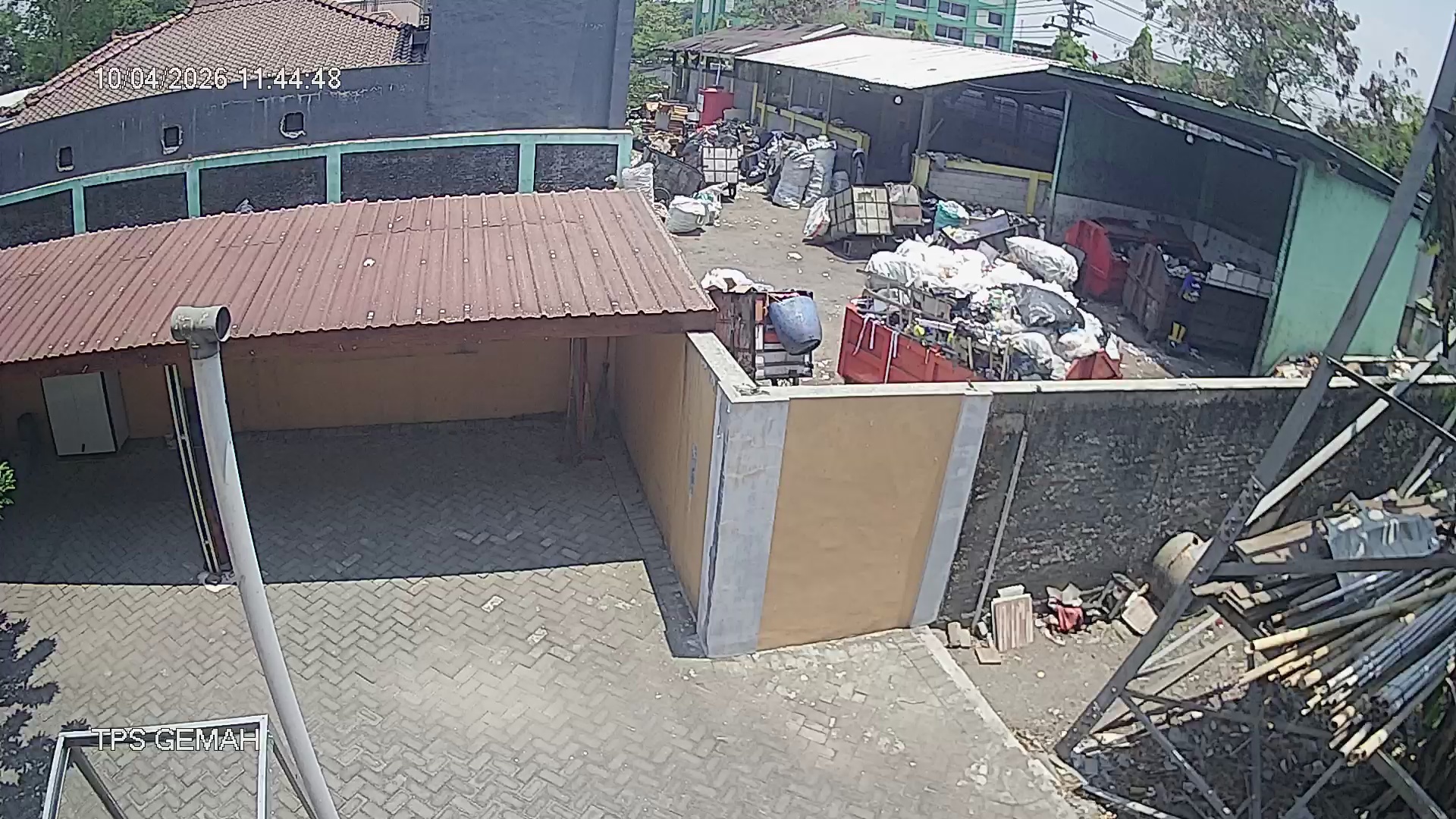 Tangkapan CCTV mentah TPS GEMAH